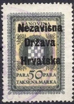 Nezavisna Država Hrvatska overprint