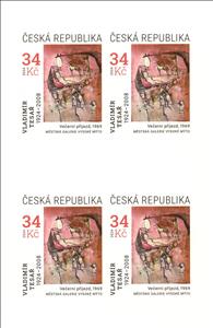 Mini Sheet, The Evening Arrival by Vladimír Tesař, Czech Republic,  , Art