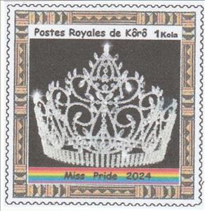 Stamp, Miss Pride 2024, Fantasy Issues,  , Crowns and Coronets, LGBT