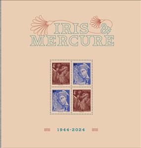 Mini Sheet, Iris & Mercury 1944-2024, France,  , Gods and goddesses, Women