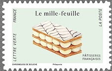 Stamp, Mille-feuilles, France,  , Pastries / Bakery products
