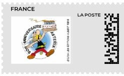 Asterix with cake Bon Anniversaire