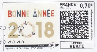 Happy New Year 2018 Bonne Annee