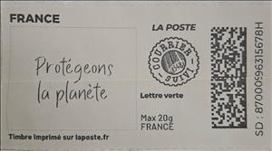 Stamp, Protect the Planet. Protegeons la Planete. Redesign, France,  , Environment Protection