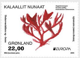 Stamp, Fimbrifolium dichotomum, Greenland,  , Aquatic Plants, C.E.P.T. / Europe