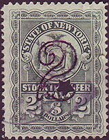 Stamp, Seal of New York, New York (NY),  , Birds, Birds of Prey, Coats of Arms, Eagles, Seals (Emblems)