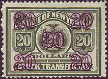 Stamp, Seal of New York, New York (NY),  , Birds, Birds of Prey, Coats of Arms, Eagles, Seals (Emblems)