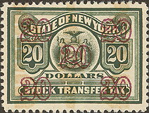 Stamp, Seal of New York, New York (NY),  , Birds, Birds of Prey, Coats of Arms, Eagles, Seals (Emblems)