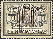 Stamp, Seal of New York, New York (NY),  , Birds, Birds of Prey, Coats of Arms, Eagles, Seals (Emblems)