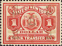 Stamp, Seal of New York, New York (NY),  , Birds, Birds of Prey, Coats of Arms, Eagles, Seals (Emblems)