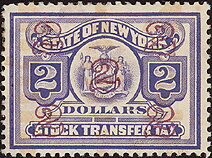 Stamp, Seal of New York, New York (NY),  , Birds, Birds of Prey, Coats of Arms, Eagles, Seals (Emblems)
