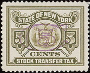 Stamp, Seal of New York, New York (NY),  , Birds, Birds of Prey, Coats of Arms, Eagles, Seals (Emblems)