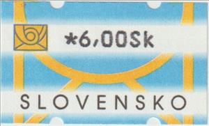 Stamp, Post logo, Slovakia,  , Letters (Alphabet), Logos, Numbers