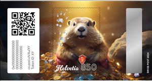 Stamp, "Marmi" Crypto Stamp 4.0 – Unique Edition, Switzerland,  , Animals (Fauna), Cryptostamps, Mammals, Marmots