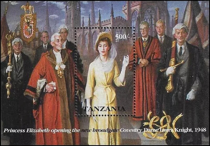 Princess Elizabeth Opening the New Broadgate Coventry