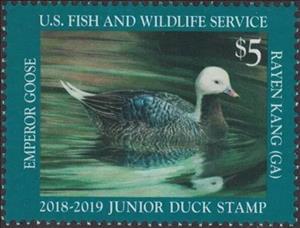 Stamp, Emperor goose, United States of America,  , Animals (Fauna), Birds, Geese