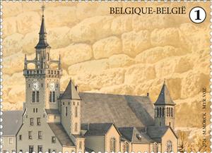 Stamp, Church of Saint-Donat, Belgium,  , Architecture, Buildings, Churches - Cathedrals - Basilicas - Chapels