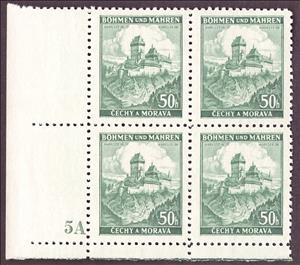 Stamp with Collectible Margin, Karlstein / Karlštejn, Bohemia and Moravia,  , Buildings, Castles, Landscapes