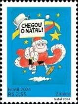 Stamp, Christmas 2024 : Illustratons by Ziraldo, Brazil,  , Christmas, Graphic Artists