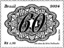 Design of 60 Reis Stamp of 1844