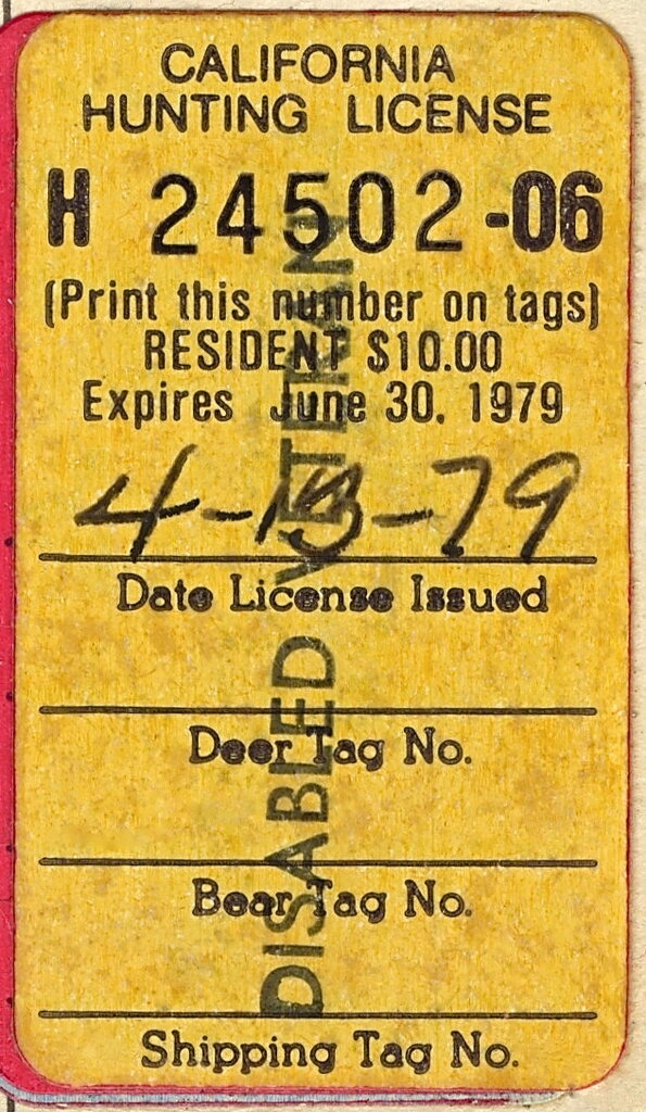 Hunting License Validation - Disabled Veterans
