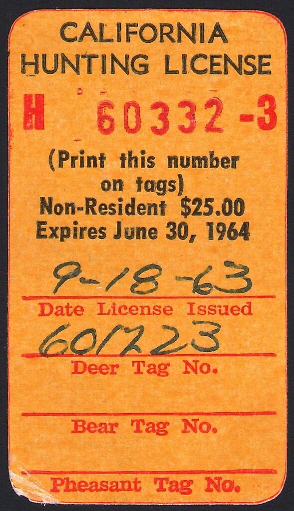 Hunting License Validation - Non-Resident