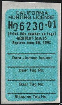 Hunting License Validation - Resident