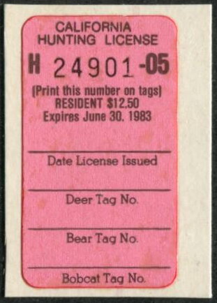 Hunting License Validation - Resident