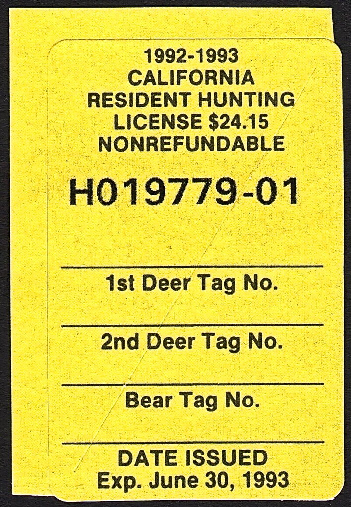 Hunting License Validation - Resident