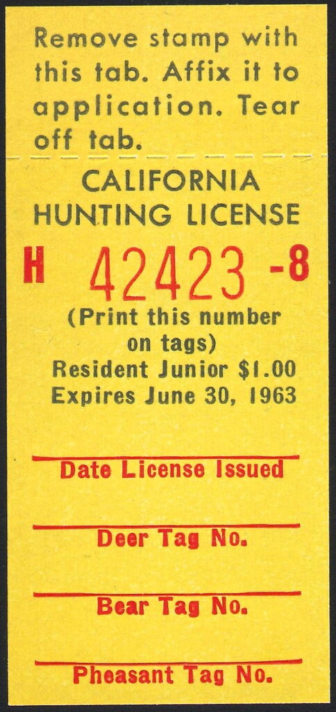 Hunting License Validation - Resident Junior