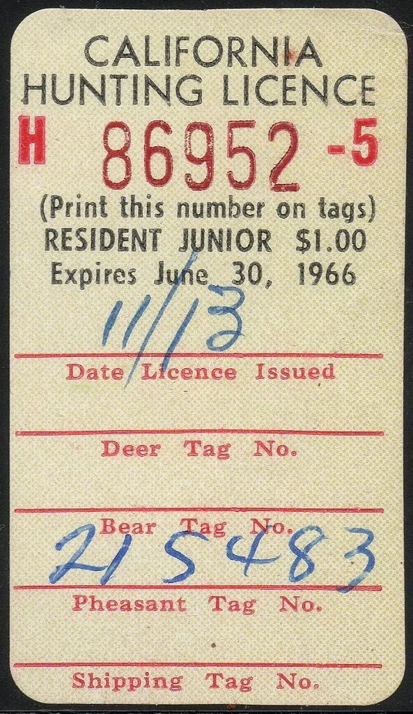 Hunting License Validation - Resident Junior