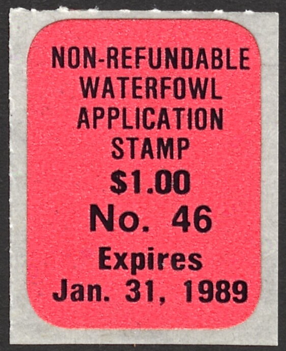 Non-Refundable Waterfowl Application Stamp