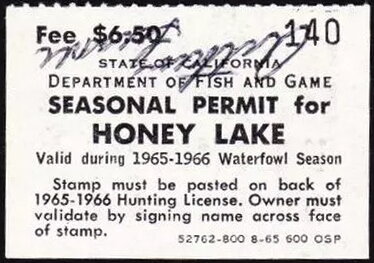 Seasonal Permit for Honey Lake