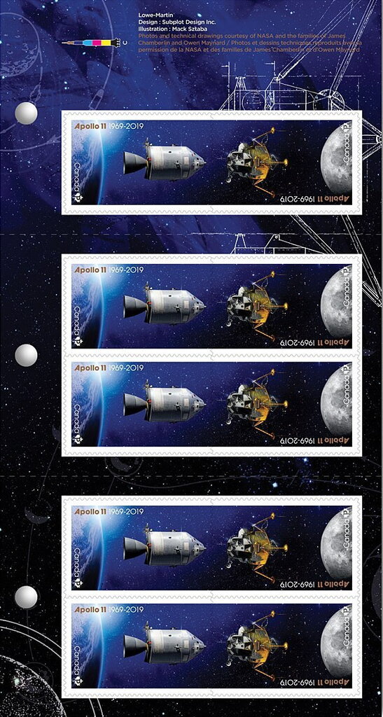 50th Anniversary of the Moon Landing booklet pane
