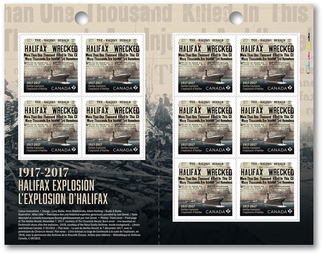 Centenary of Halifax Explosion booklet pane