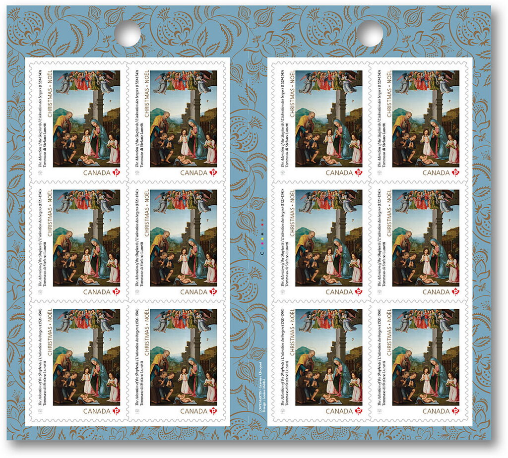Christmas - Madonna and Child - Booklet pane
