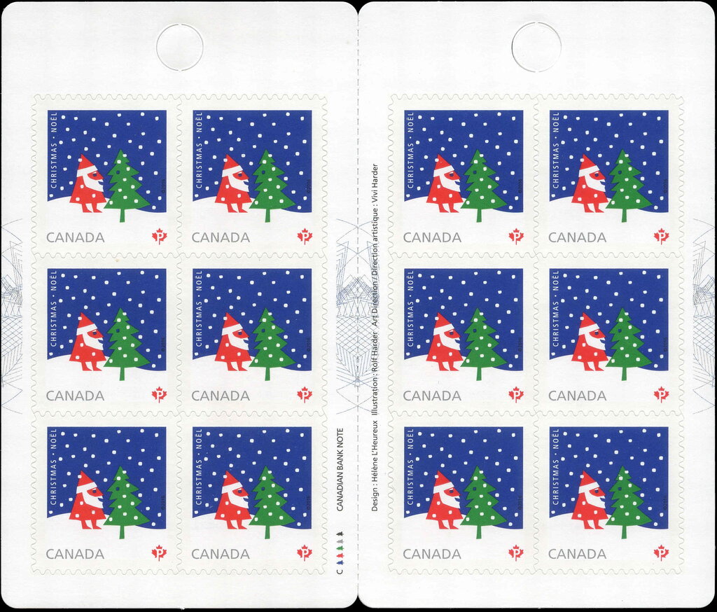 Santa Claus by Rolf Harder, booklet pane