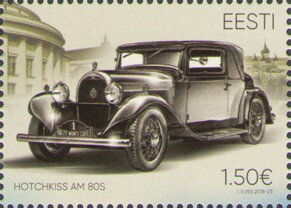 Stamp, Hotchkiss AM 80S, Estonia,  , Cars