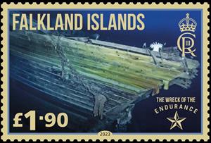 Stamp, Discovery of the Wreck of HMS Endurance, Falkland Islands,  , Joint Issues, Shipwrecks