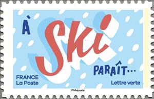 Stamp, A ski paraît …, France,  , Languages