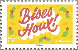 Stamp, Bises houx!, France,  , Languages