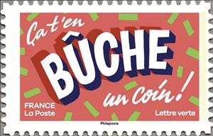 Stamp, Ça T'en Bûche Un Coin!, France,  , Languages