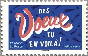 Stamp, Des vœux tu en voila!, France,  , Languages