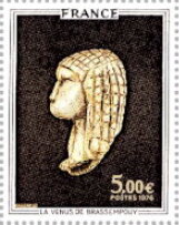 Design of Venus of Brassempouy Stamp of 1976