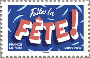 Stamp, Faites la Fête!, France,  , Languages
