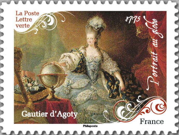 Marie-Antoinette, portrait with globe 1775