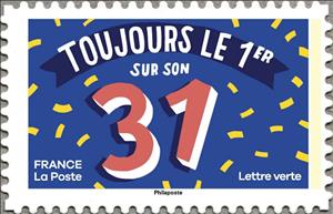 Stamp, Toujours le 1er sur son 31, France,  , Languages