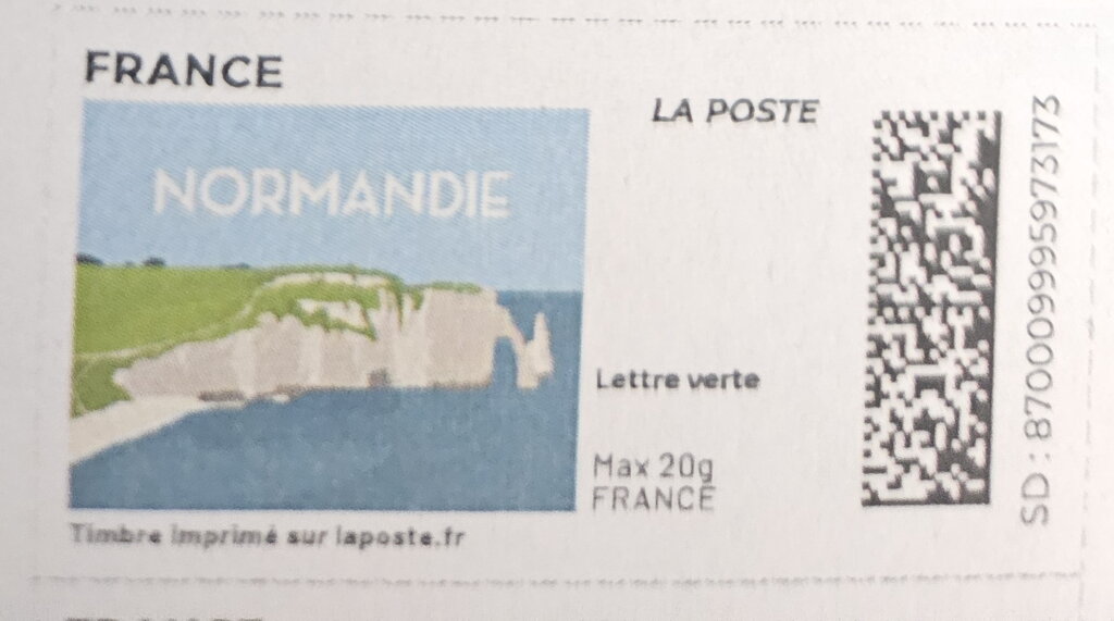 Normandy Normandie. Redesign without laposte logo