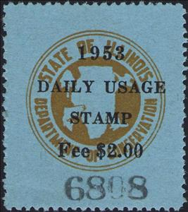 Stamp, Department of Conservation seal, Illinois (IL),  , Hunting, Maps, Seals (Emblems)