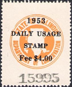 Stamp, Department of Conservation seal, Illinois (IL),  , Hunting, Maps, Seals (Emblems)